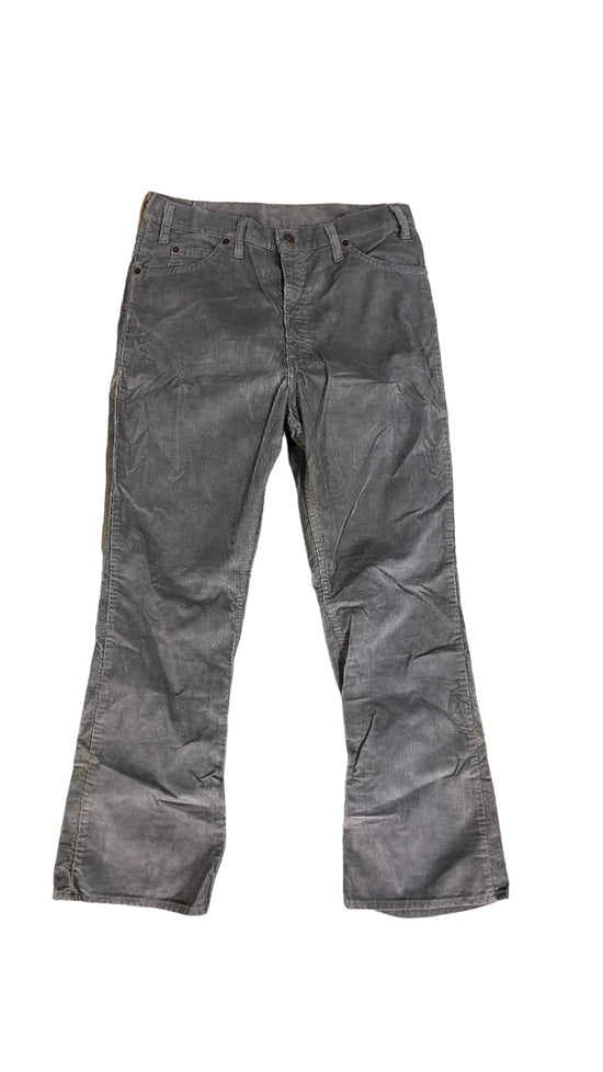 VTG Levi's Gray 517 Corduroy Pants Sz 36x32