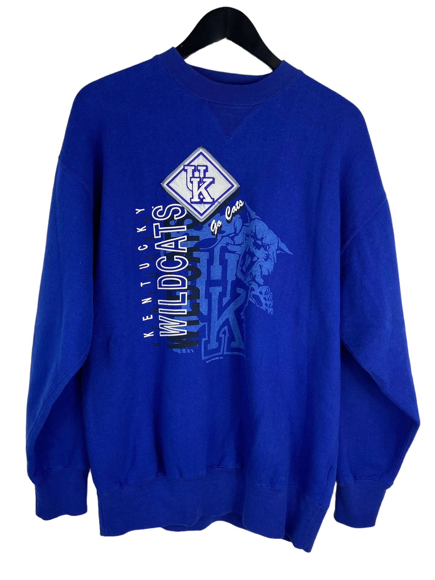 VTG Kentucky Wildcats Embroidered Sweatshirt Sz XL/XXL