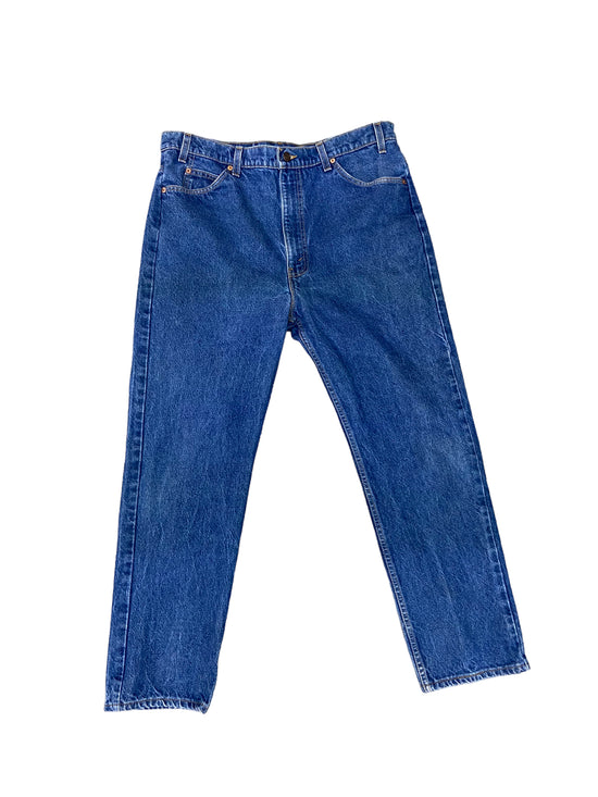 Load image into Gallery viewer, VTG Orange Tab Levi&amp;#39;s Blue Denim Jeans Sz 40x30
