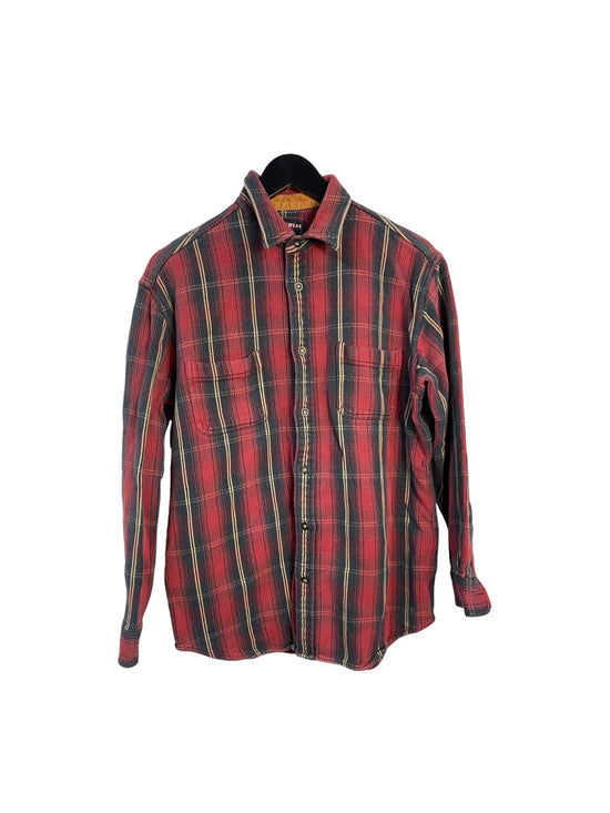 VTG WorkWear Red Flannel Shirt Sz M