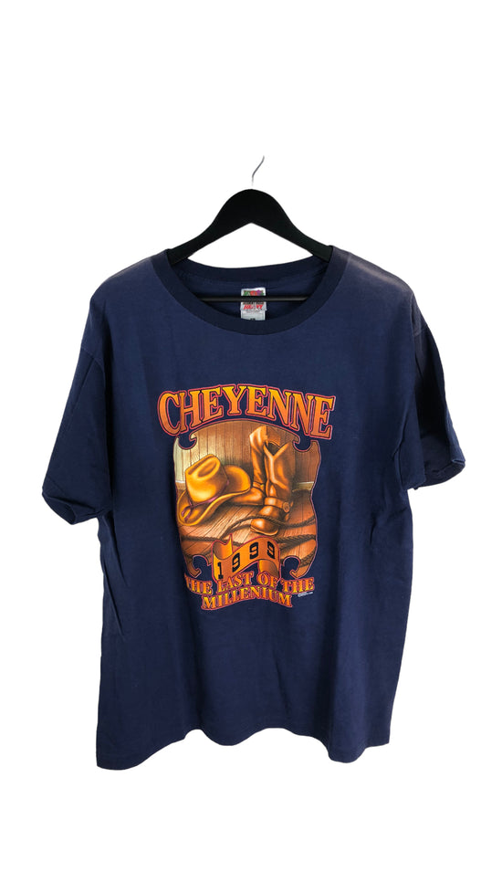 Load image into Gallery viewer, Vtg 1999 Cheyenne Millenium Tee Sz XL
