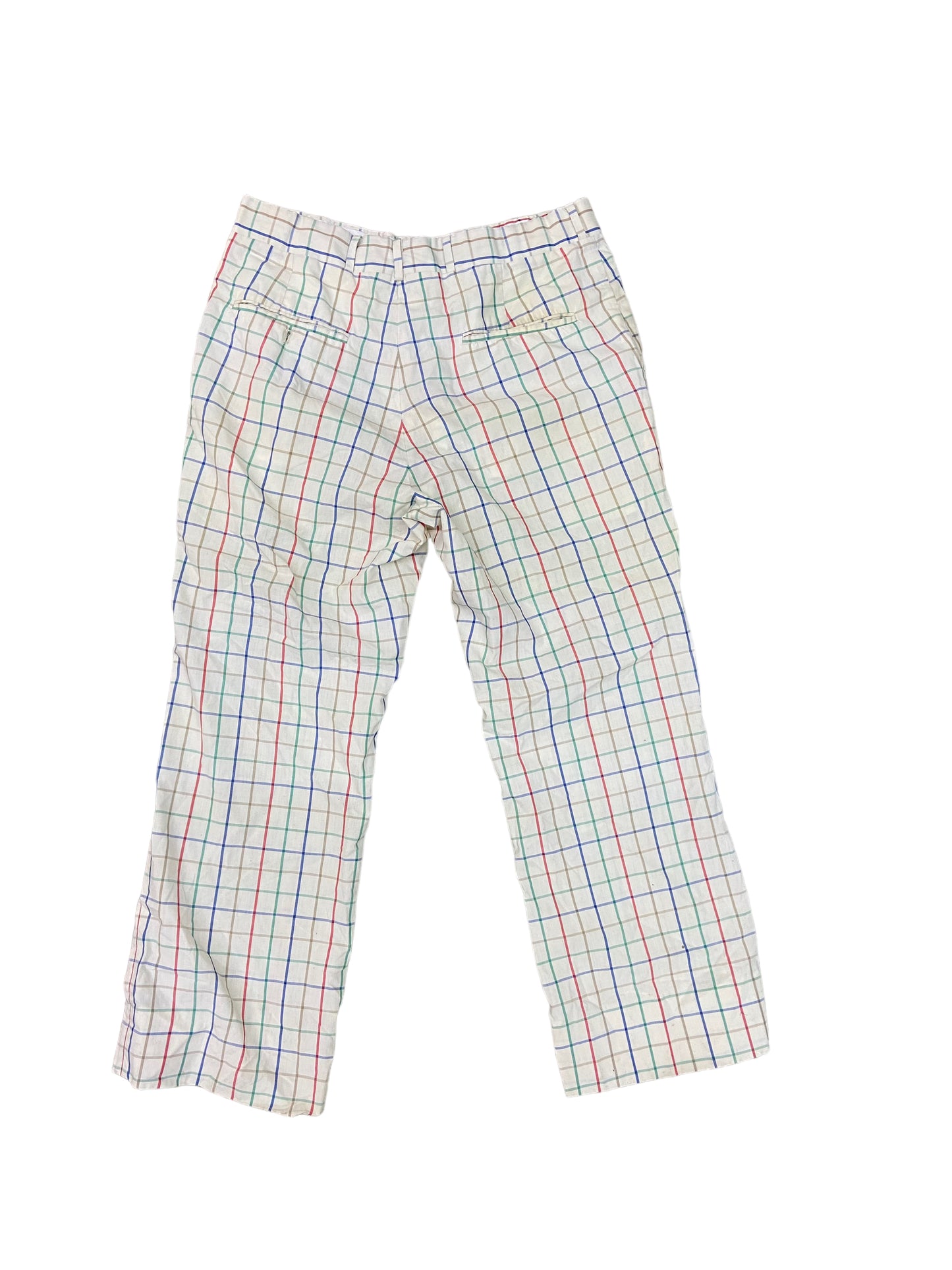 Load image into Gallery viewer, VTG Seaport By Corbin Plaid Trousers Sz 34x27

