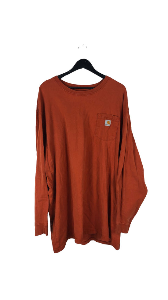 Carhartt Orange Pocket LS Shirt Sz 3XL