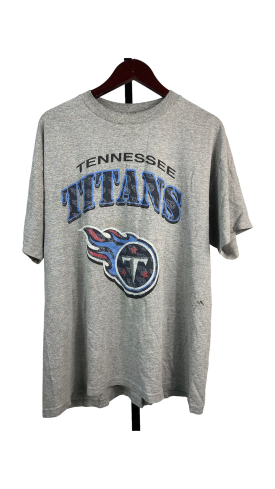 Load image into Gallery viewer, VTG Gray Tennessee Titans Logo Tee Sz XL
