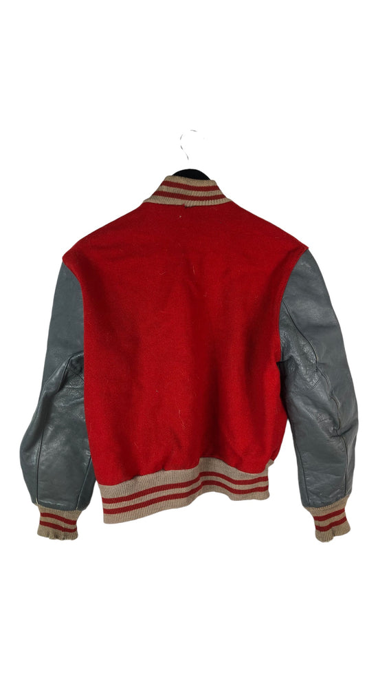 VTG Red Letterman Jacket Sz S