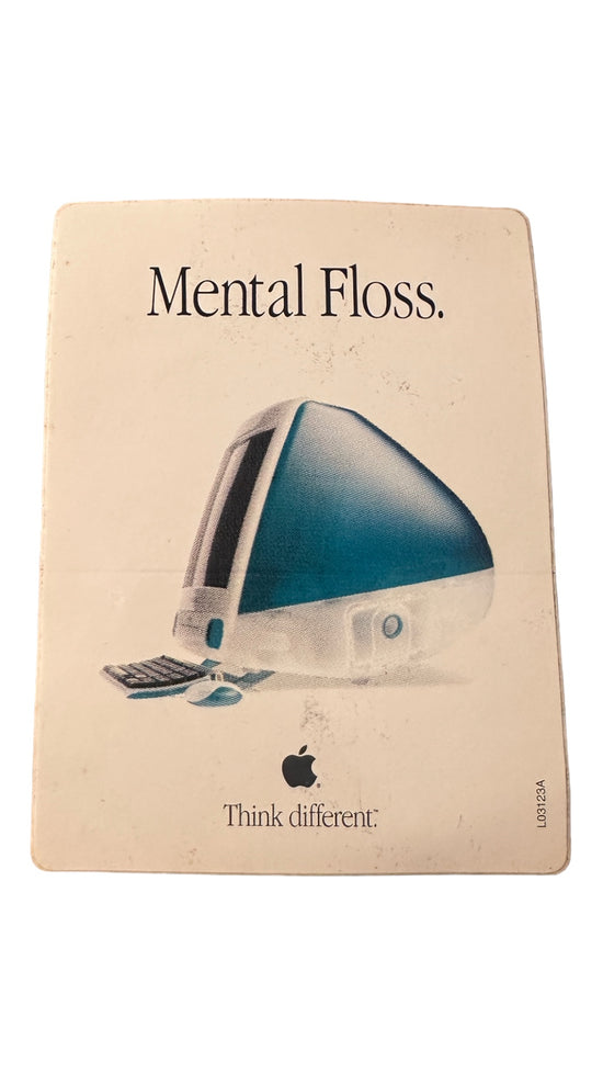 Load image into Gallery viewer, VTG 4x3 IMac G3 Mental Floss Promo Decal Stickers
