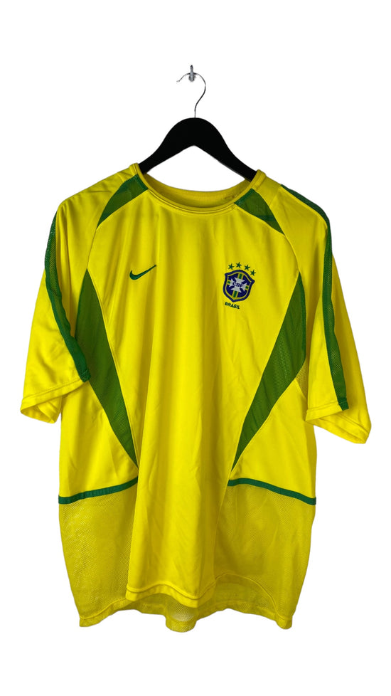 Y2K Nike Brazil '02 Soccer Jersey Sz L