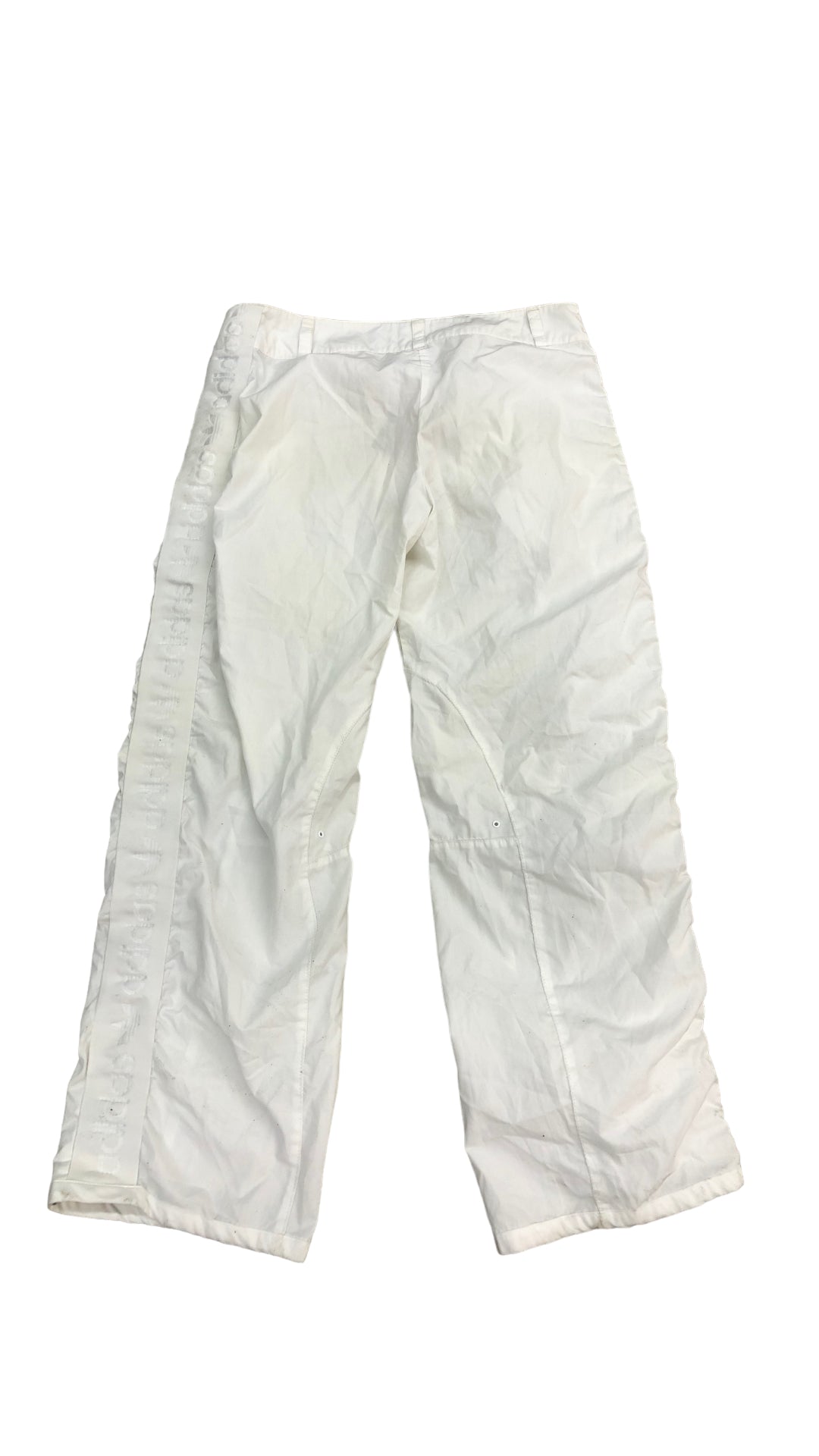 Load image into Gallery viewer, Vtg Adidas White Side Tape Pants Sz L
