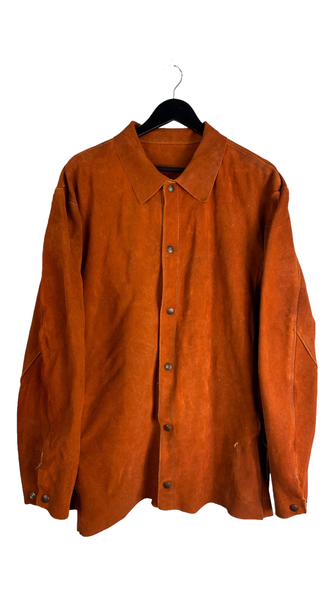 VTG Western Suede Leather Button Up Jacket Sz L