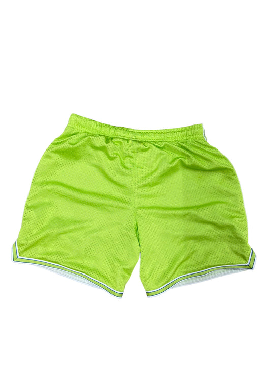 Wmns Nike Mesh Lime Green Shorts Sz S