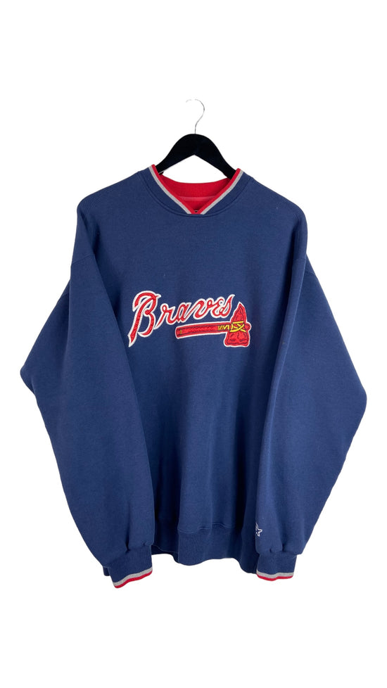 Vtg Starter Atlanta Braves Sweater Sz XL