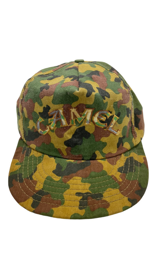 VTG Camel Embroider Camo Snapback Hat