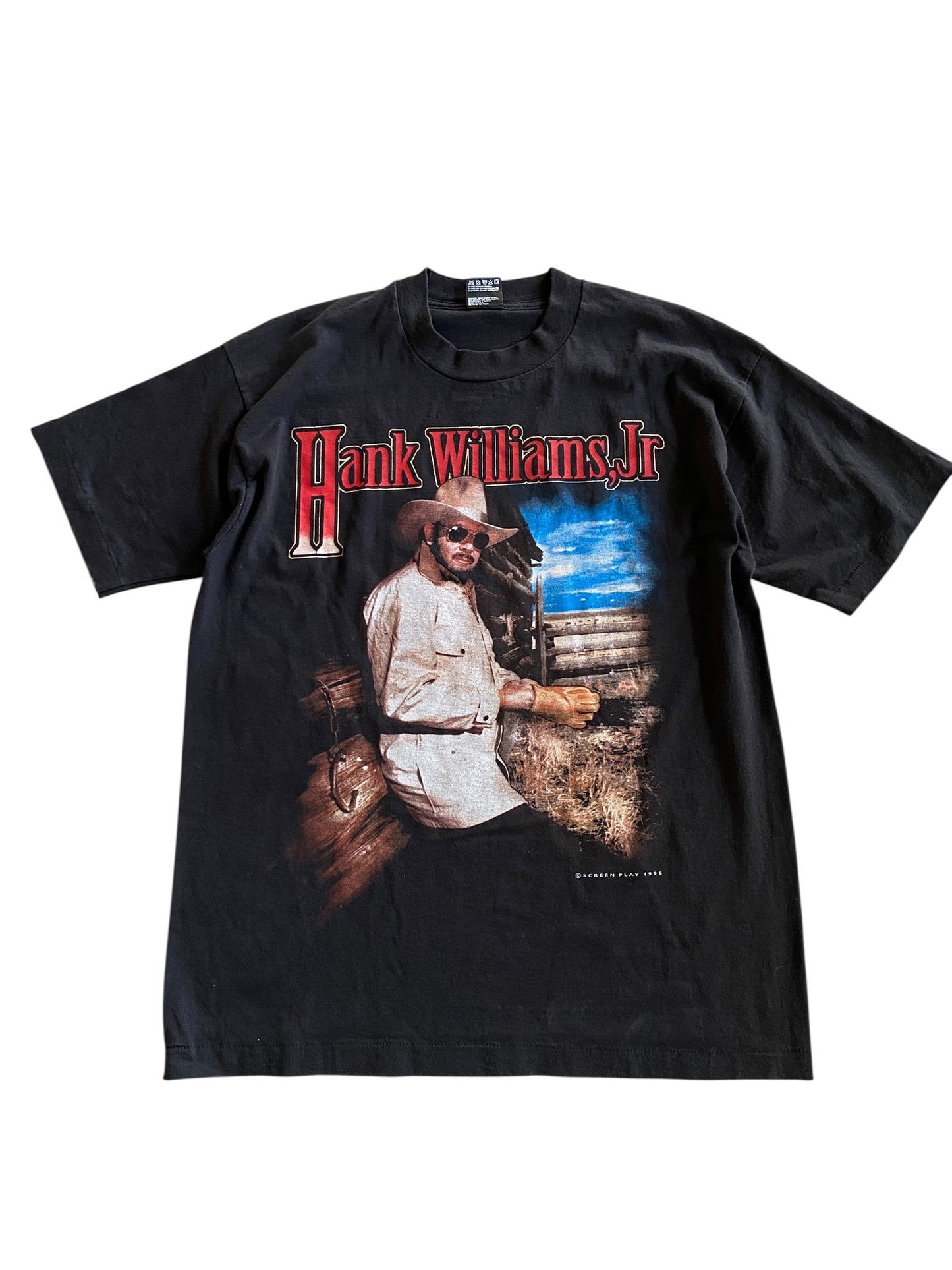 VTG Hank Williams Jr. Southern Thunder Tour Tee Sz L