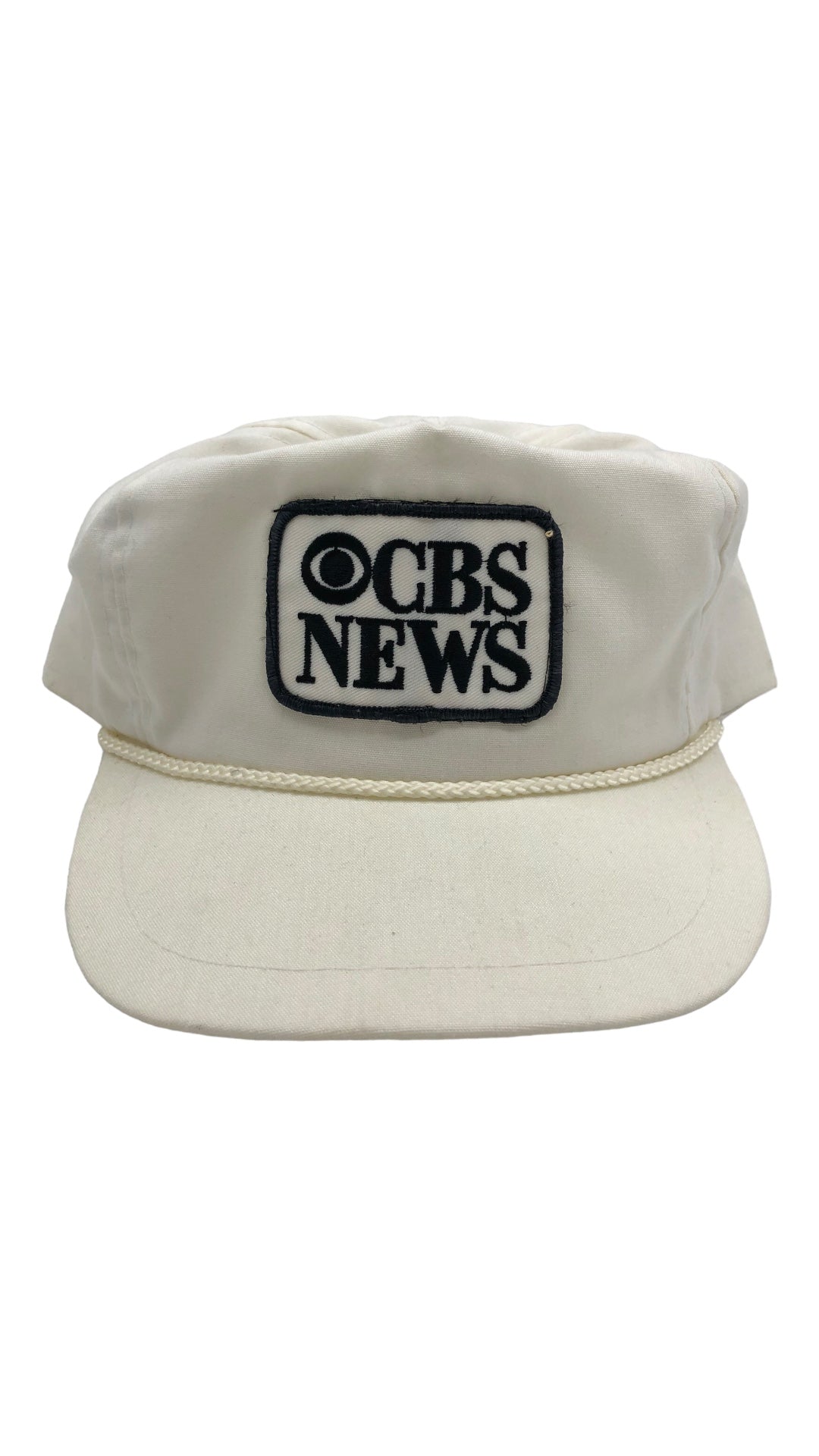 VTG CBS News White Rope Hat