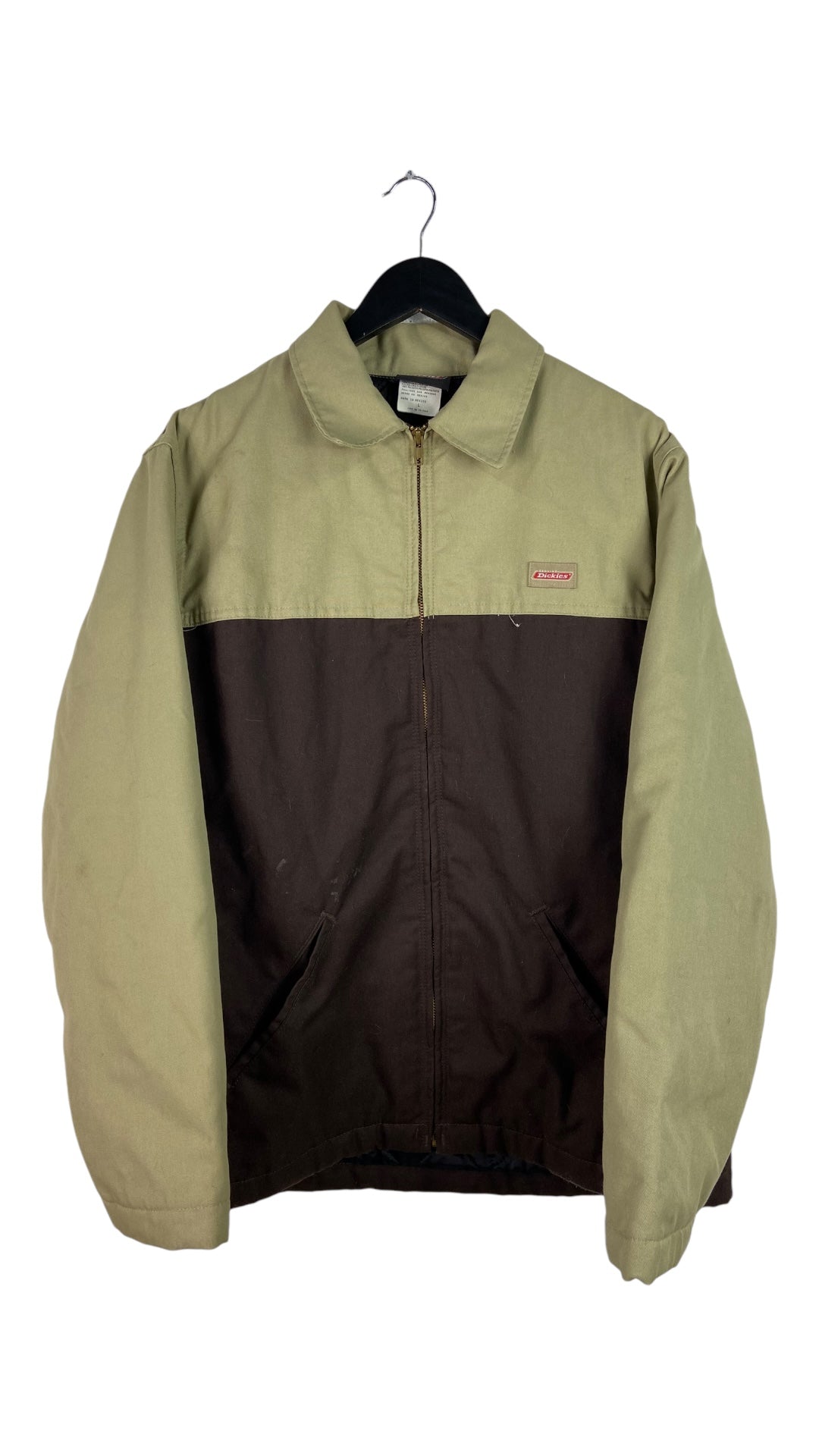 Dickies Tan/Brown Workwear Zip Up Jacket Sz L