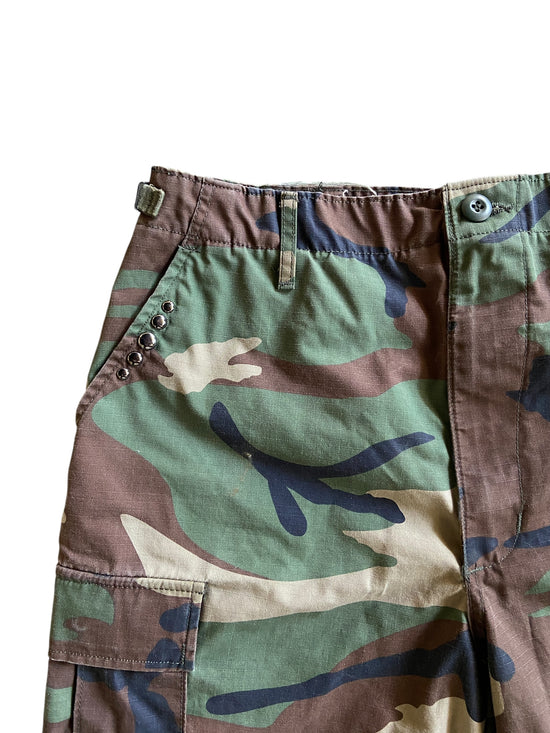 Reworked Studded Baggy Light Camo Shorts by david turner
