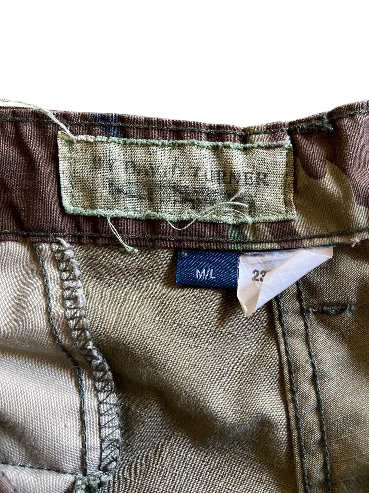 Reworked Studded Baggy Light Camo Shorts by david turner