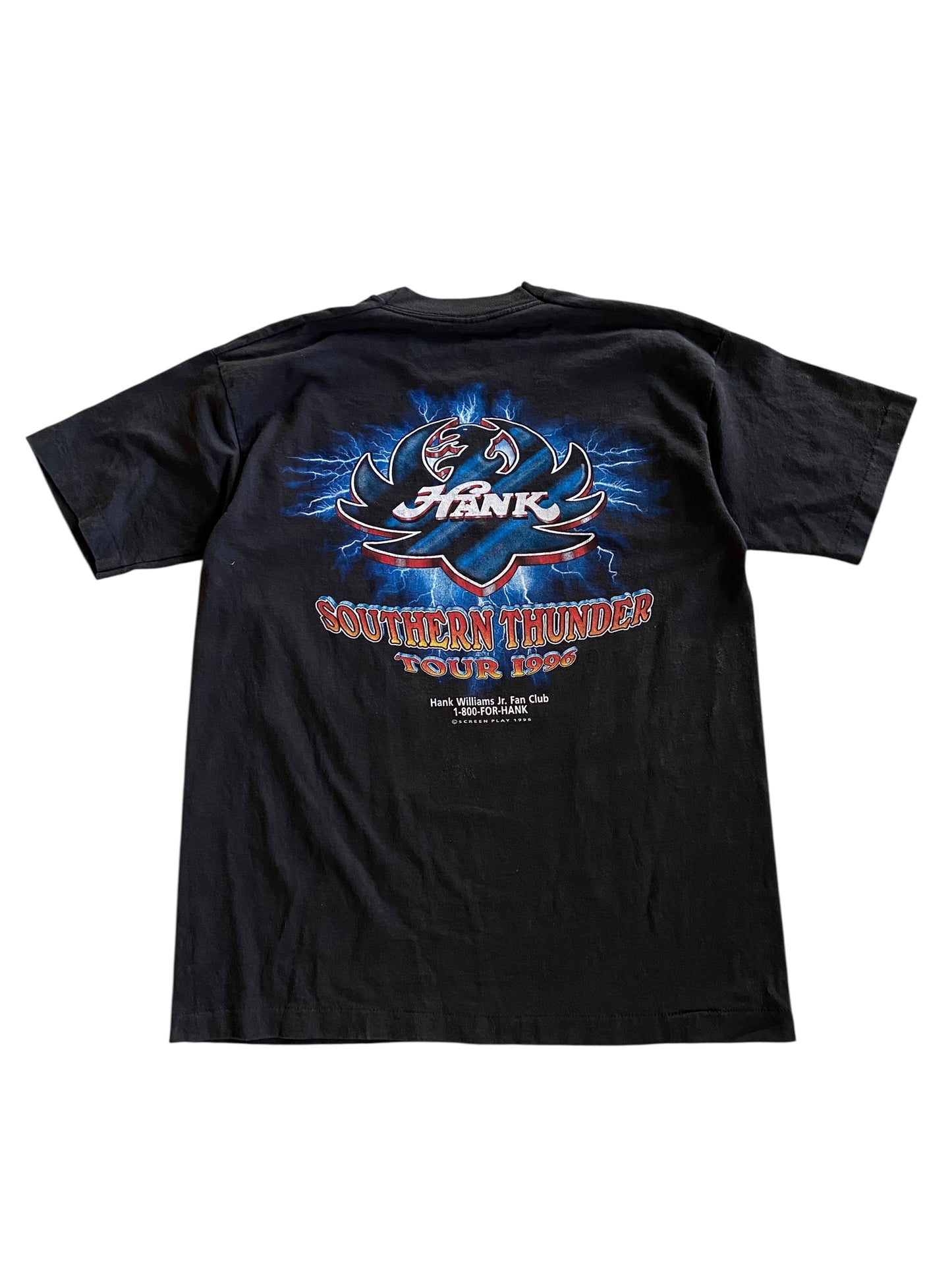 VTG Hank Williams Jr. Southern Thunder Tour Tee Sz L