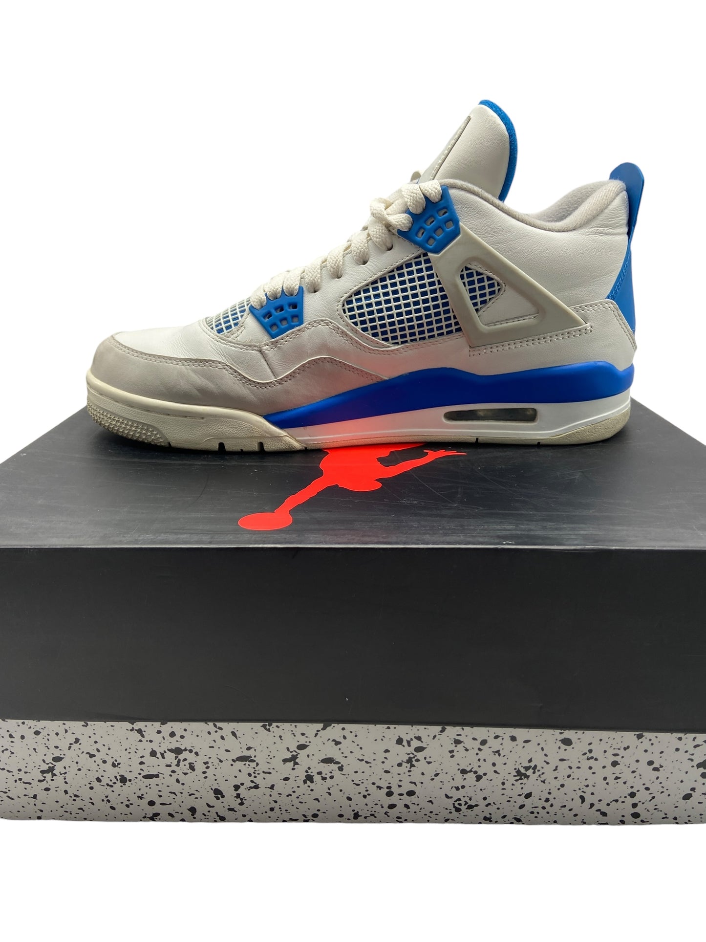 Preowned 2012 Air Jordan 4 Retro 'Military Blue' Sz 10M/11.5W