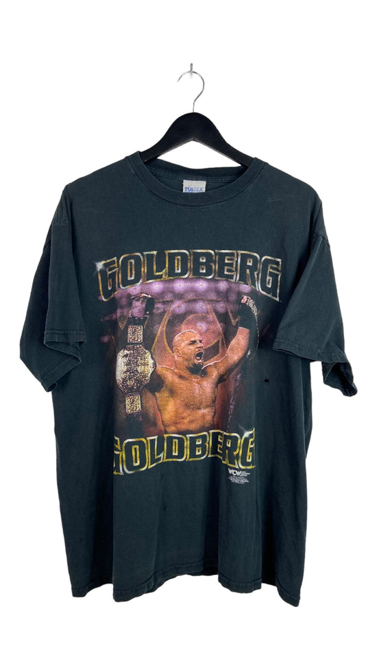 Vtg WCW Goldberg Graphic Tee Sz