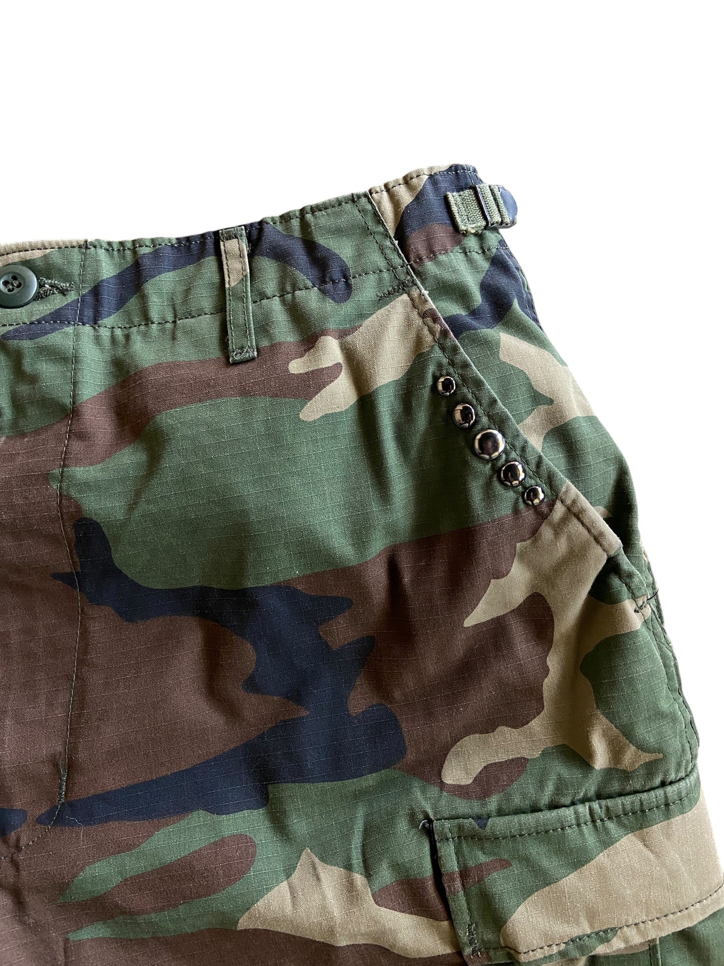 Reworked Studded Baggy Light Camo Shorts by david turner