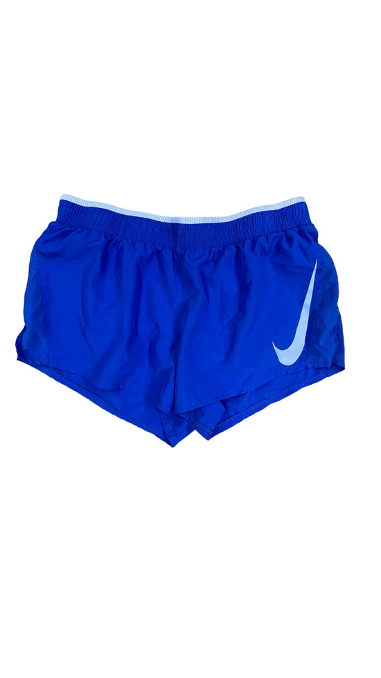 Wmns Nike Dri-Fit Logo Blue Running Shorts Sz L