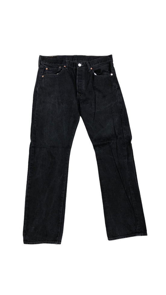 VTG Levi's Black 501 Bootcut Jeans Sz 34x31
