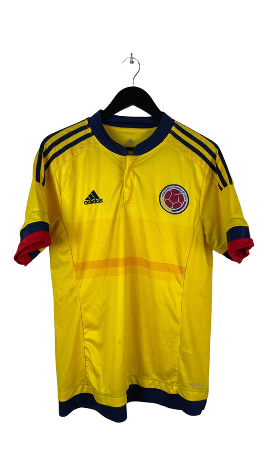 VTG Adidas Yellow Federation Colombiana Soccer Jersey Sz M