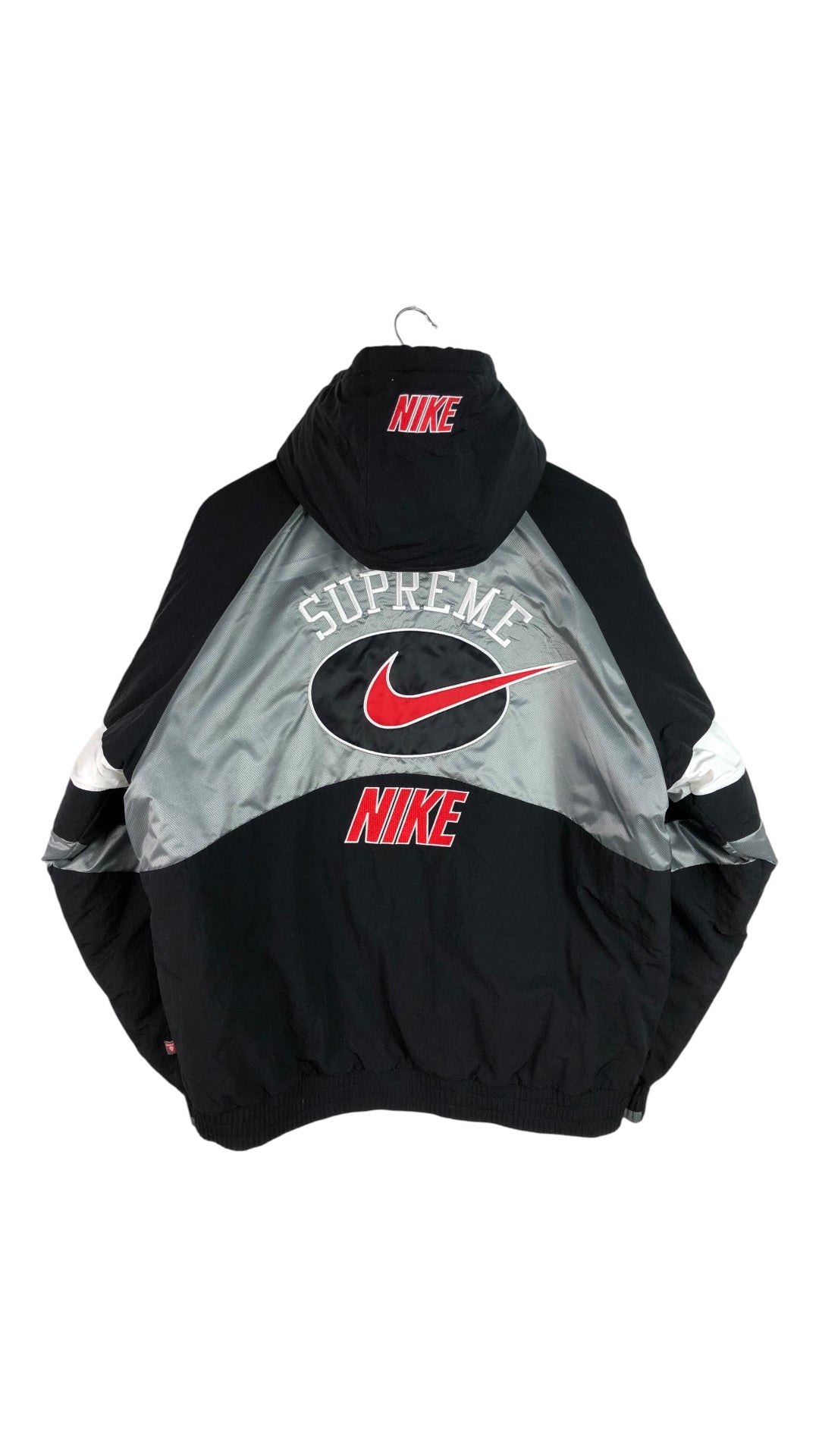 Supreme Nike Hooded Sport Jacket Silver Sz M