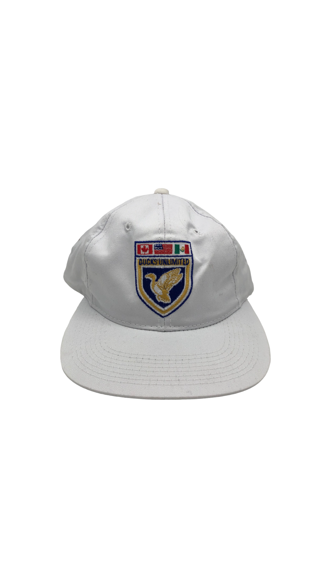 VTG Duck Unlimited White Shield Hat