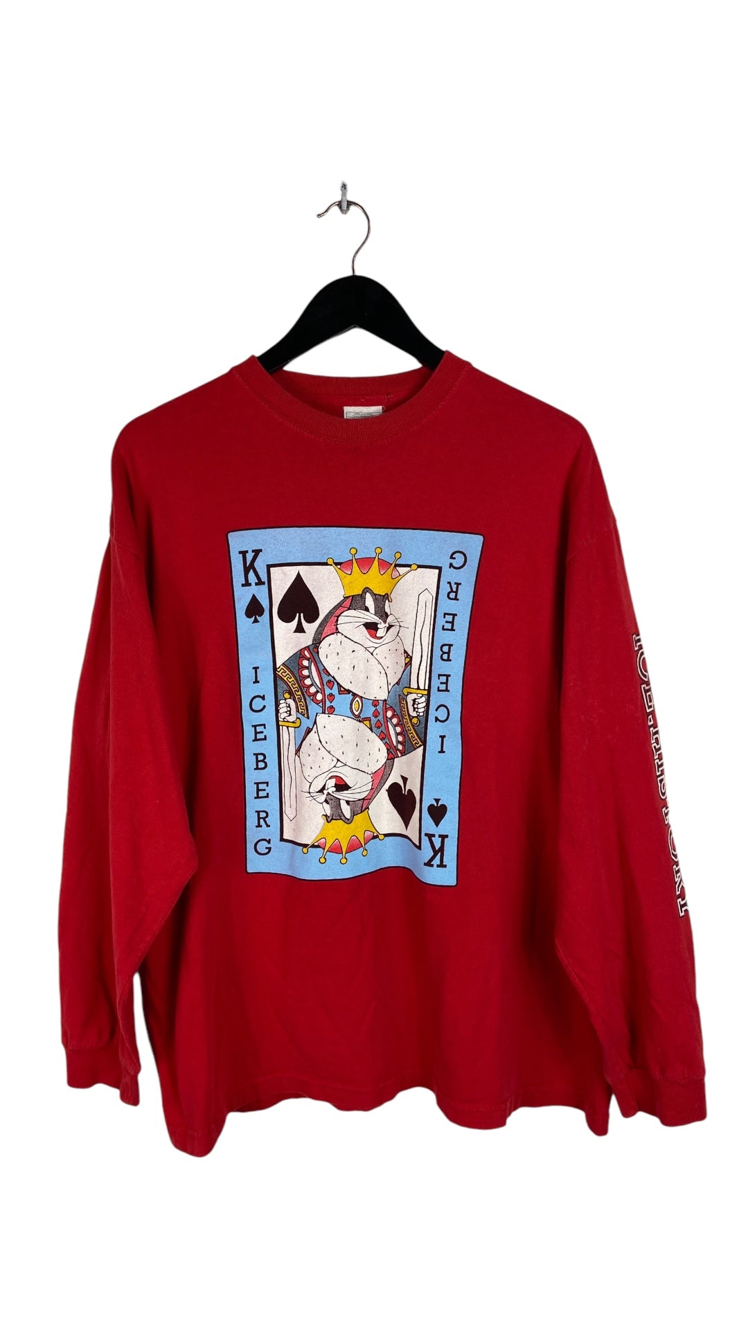 VTG Ice History Bugs Bunny King of Spaids L/S Shirt Sz XL
