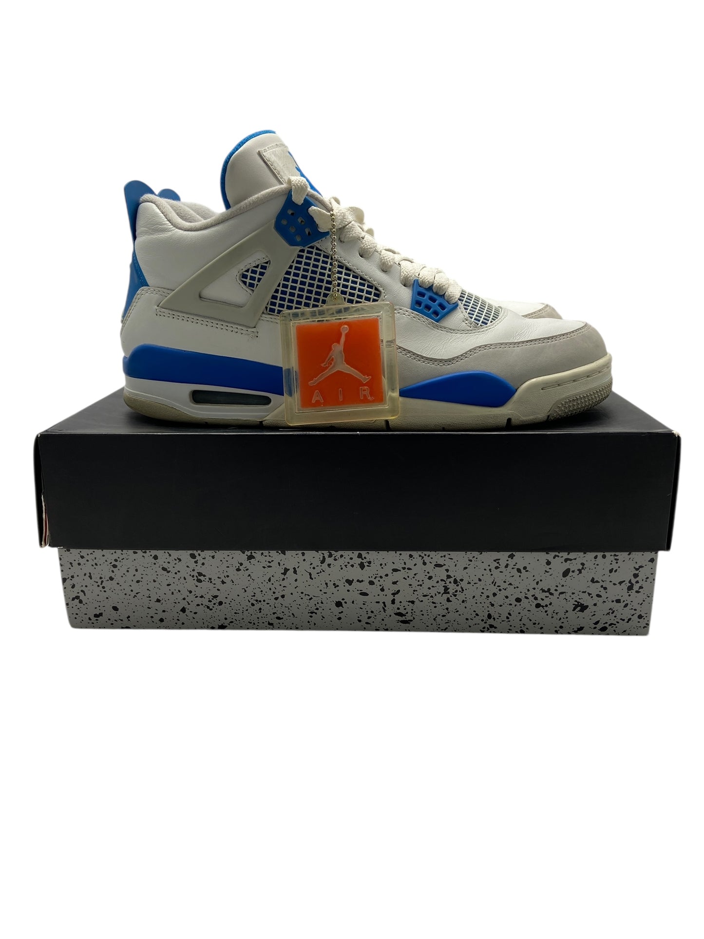 Preowned 2012 Air Jordan 4 Retro 'Military Blue' Sz 10M/11.5W