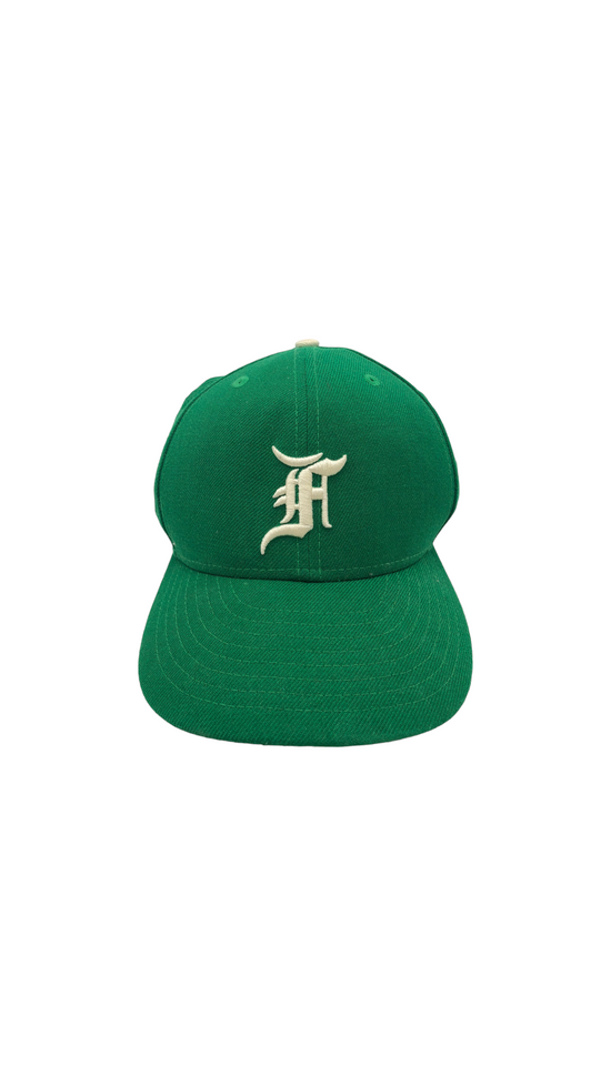 Fear of God Green Fitted Hat Sz 7 1/2