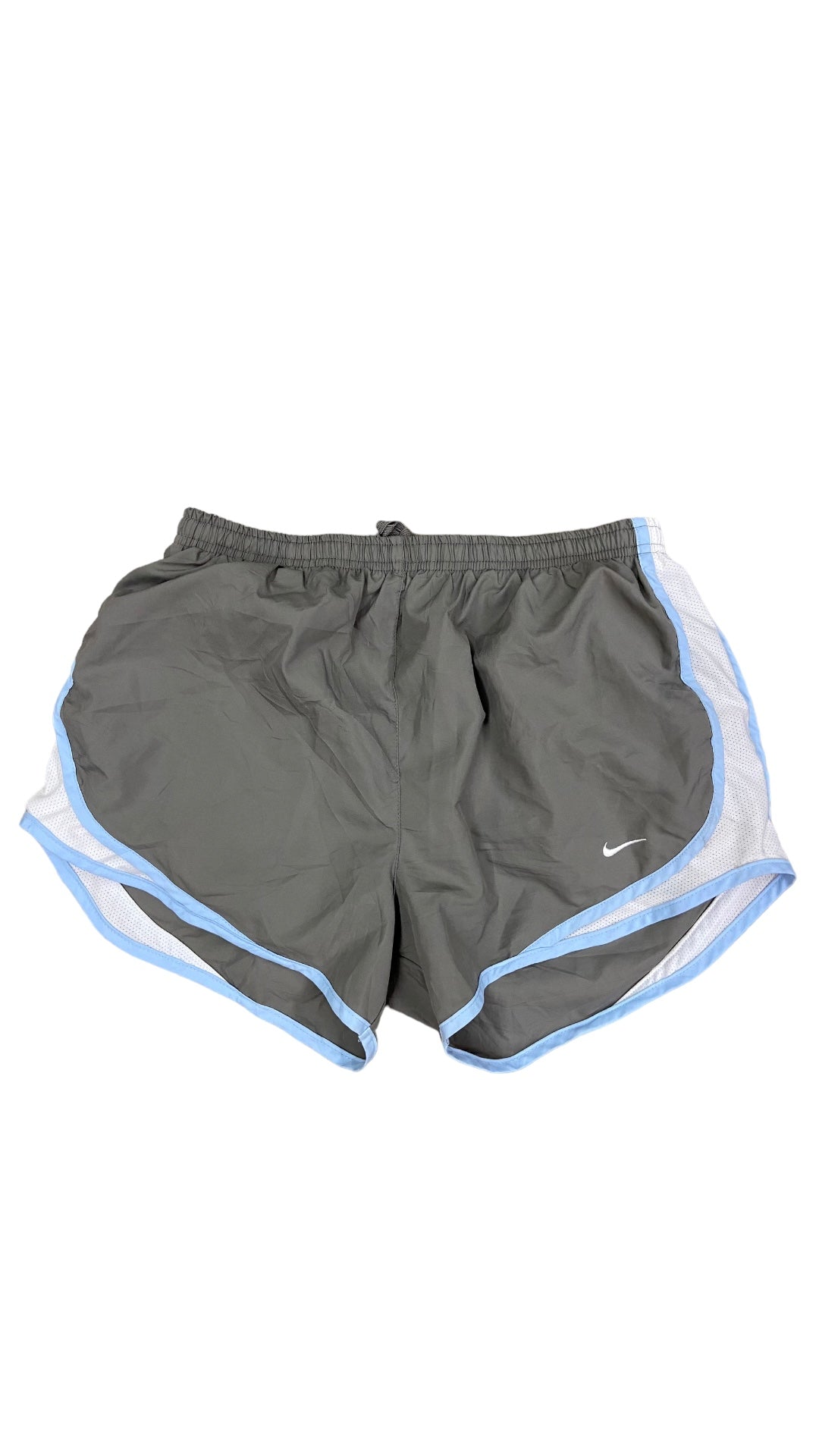 Wmns Nike Fit-Dry Grey/Blue Running Shorts Sz M