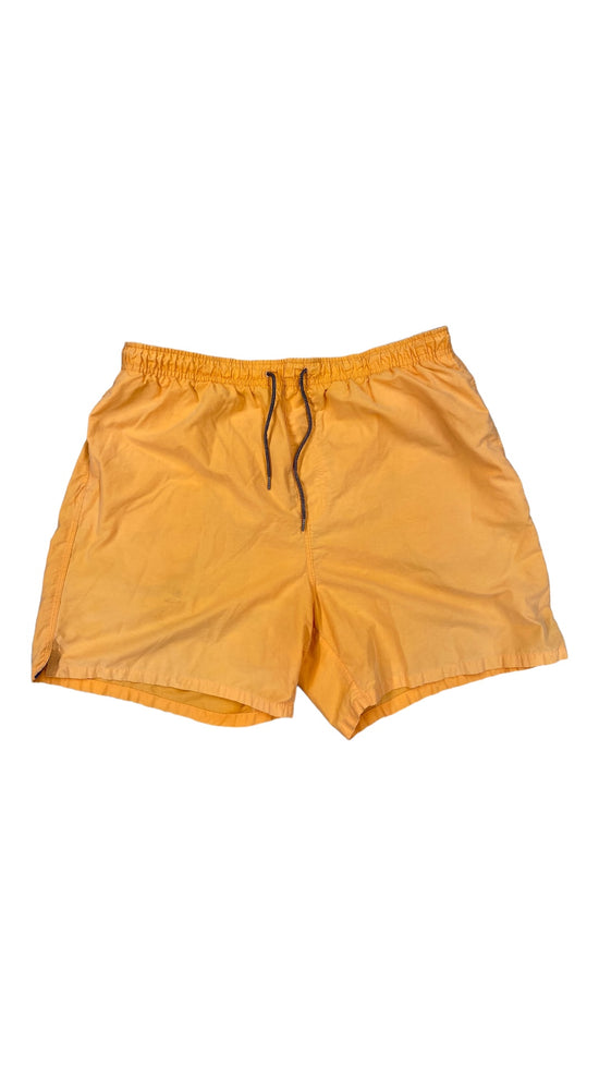 Y2K Orange Nylon Shorts Sz XL