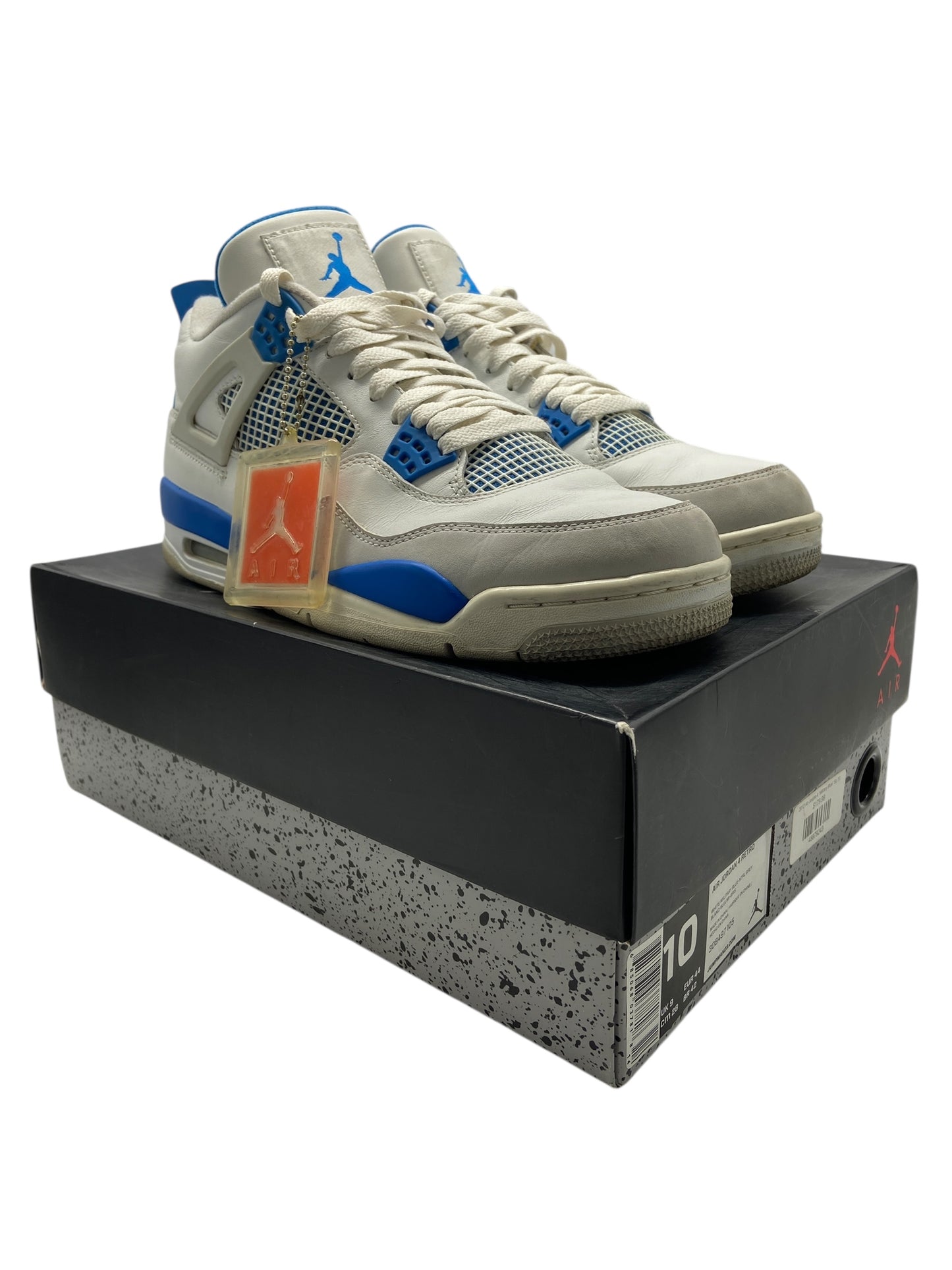 Preowned 2012 Air Jordan 4 Retro 'Military Blue' Sz 10M/11.5W