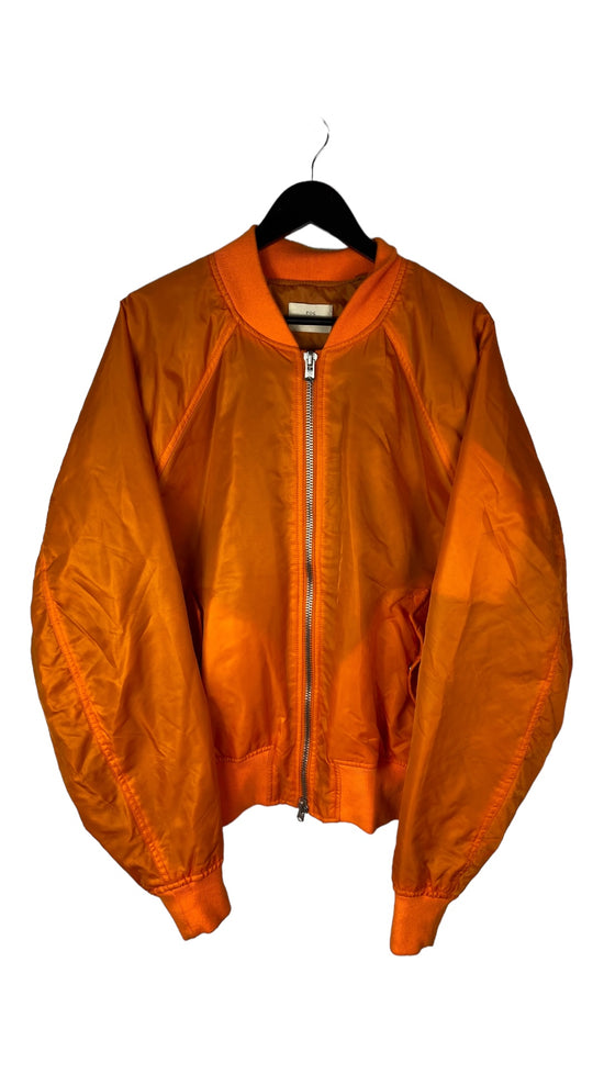 Used Fear Of God Collection Two 2016-17 Orange Bomber Jacket Sz XL
