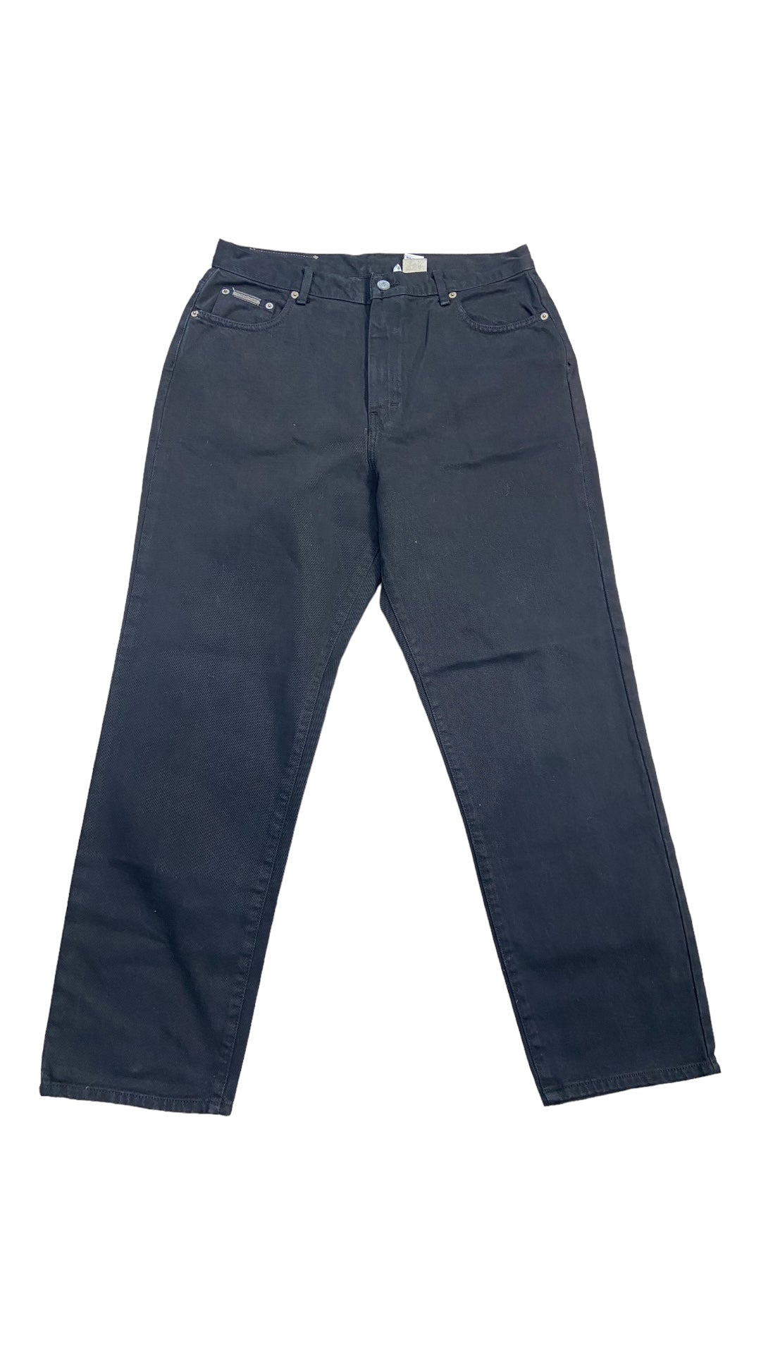VTG Calvin Klein Easy Fit Black Jeans Sz 34x30