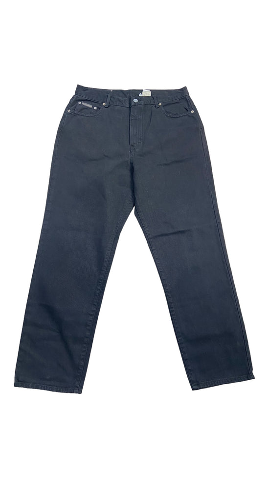 VTG Calvin Klein Easy Fit Black Jeans Sz 34x30