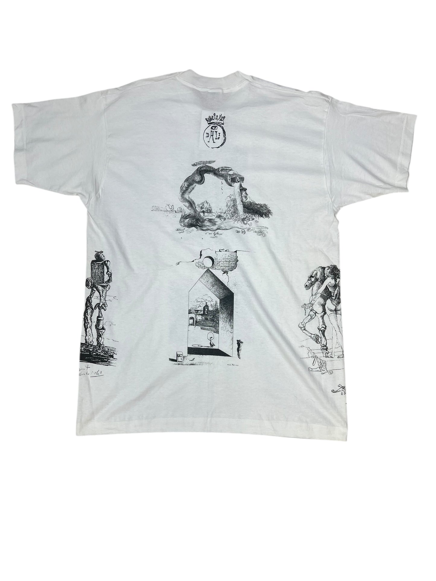VTG Salvador Dali Museum Test Print Tee Sz XL