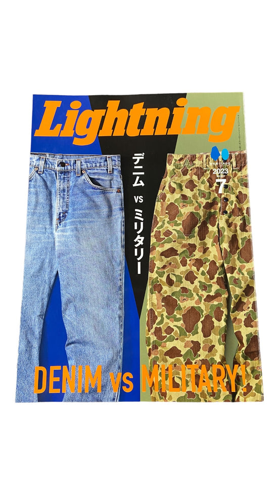 Lightning Vol 351 (2023.7) Denim vs Military Coffee Table Book