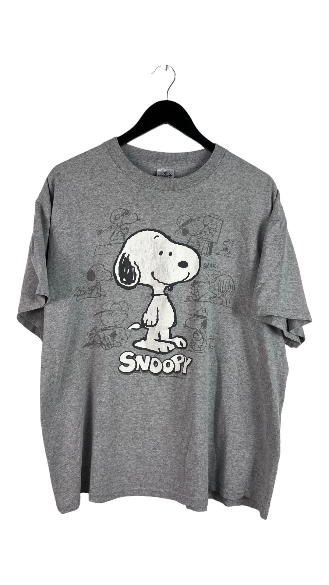 VTG Snoopy Peanut Gray Tee Sz L