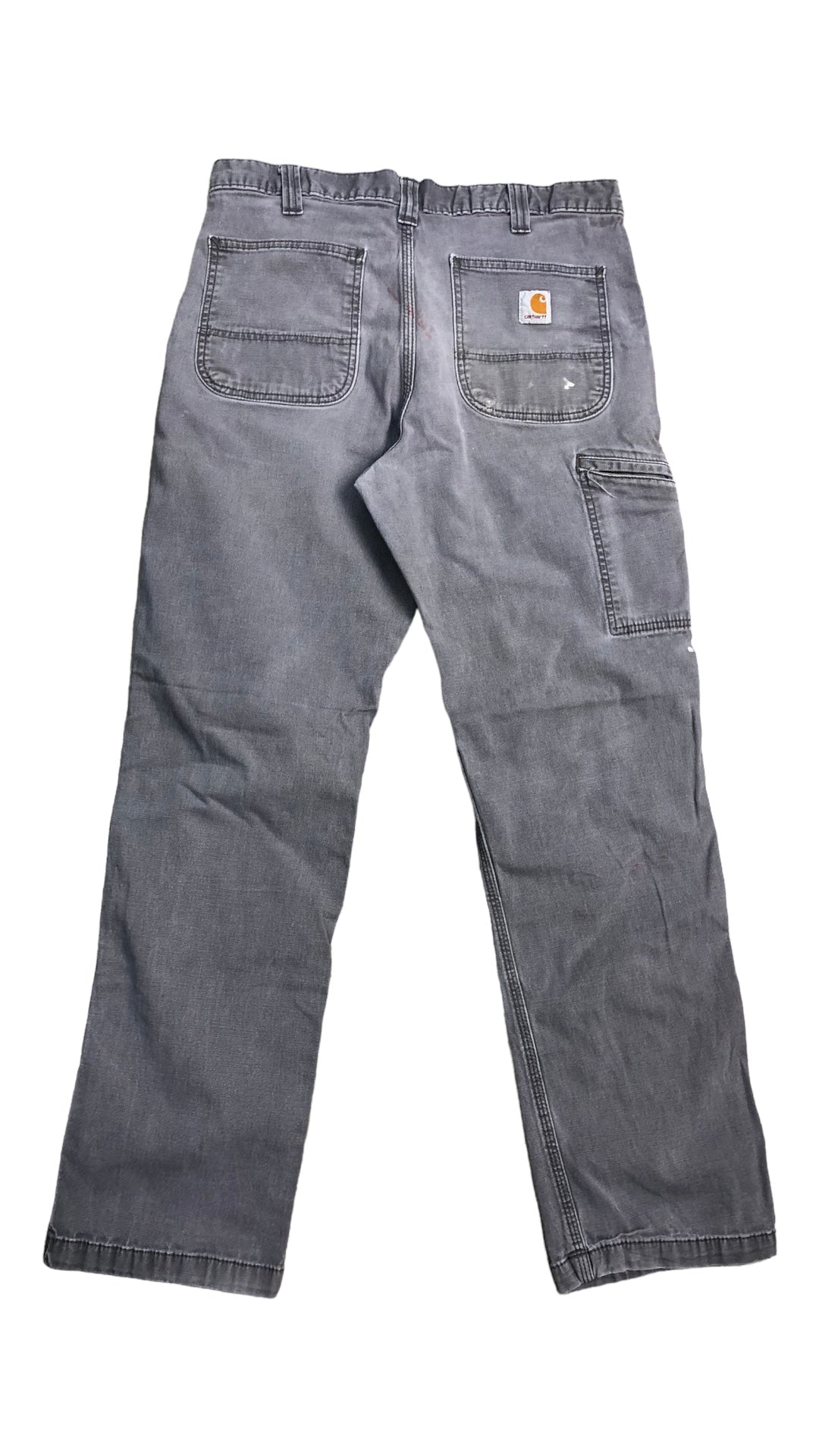 Used Gray Carhartt Relaxed Fit Jeans Sz 33x30