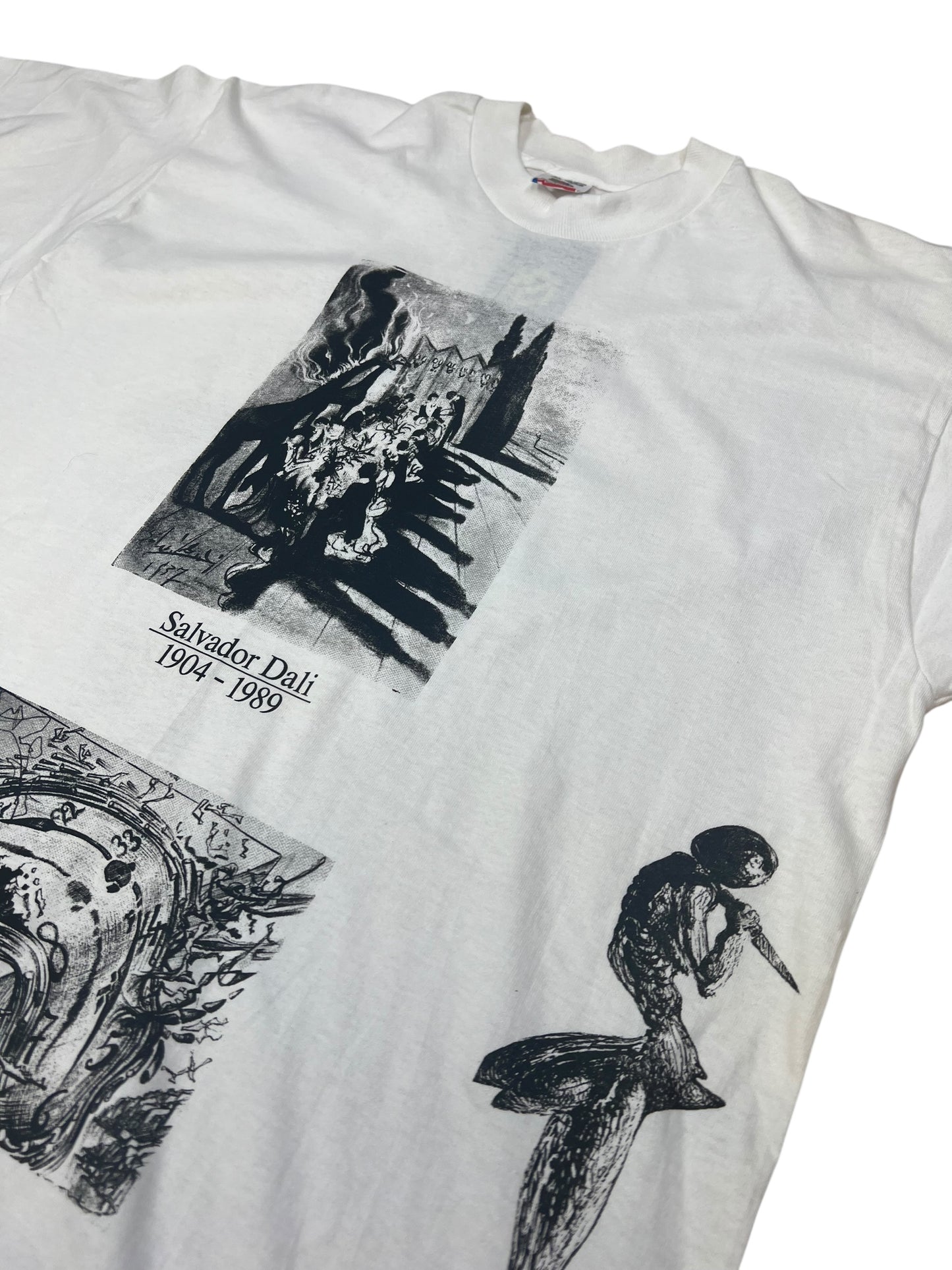 VTG Salvador Dali Museum Test Print Tee Sz XL