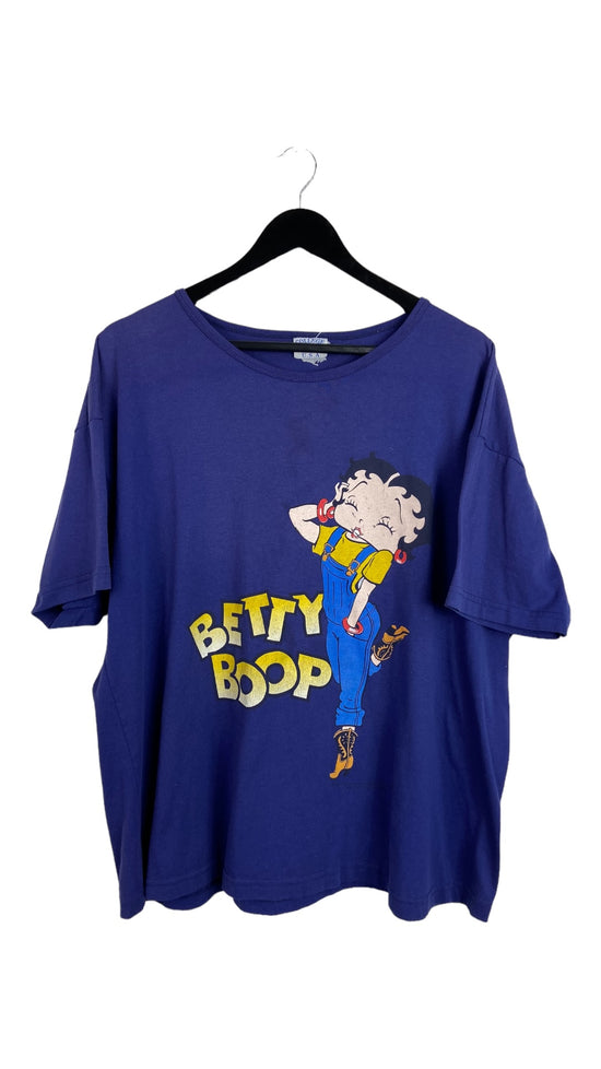 Vtg Betty Boop Boxy Graphic Tee Sz L/XL