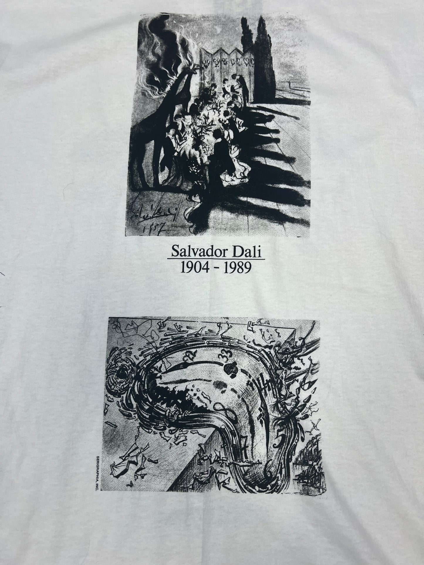 VTG Salvador Dali Museum Test Print Tee Sz XL