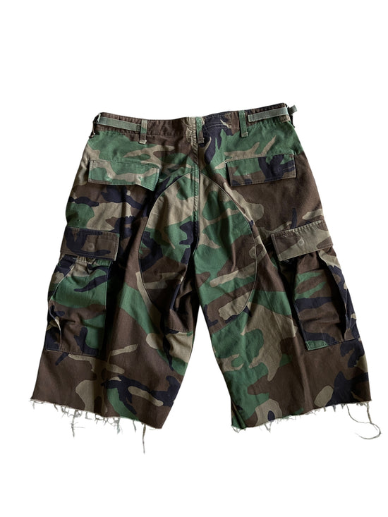 Reworked Camo Cargo Shorts by david turner