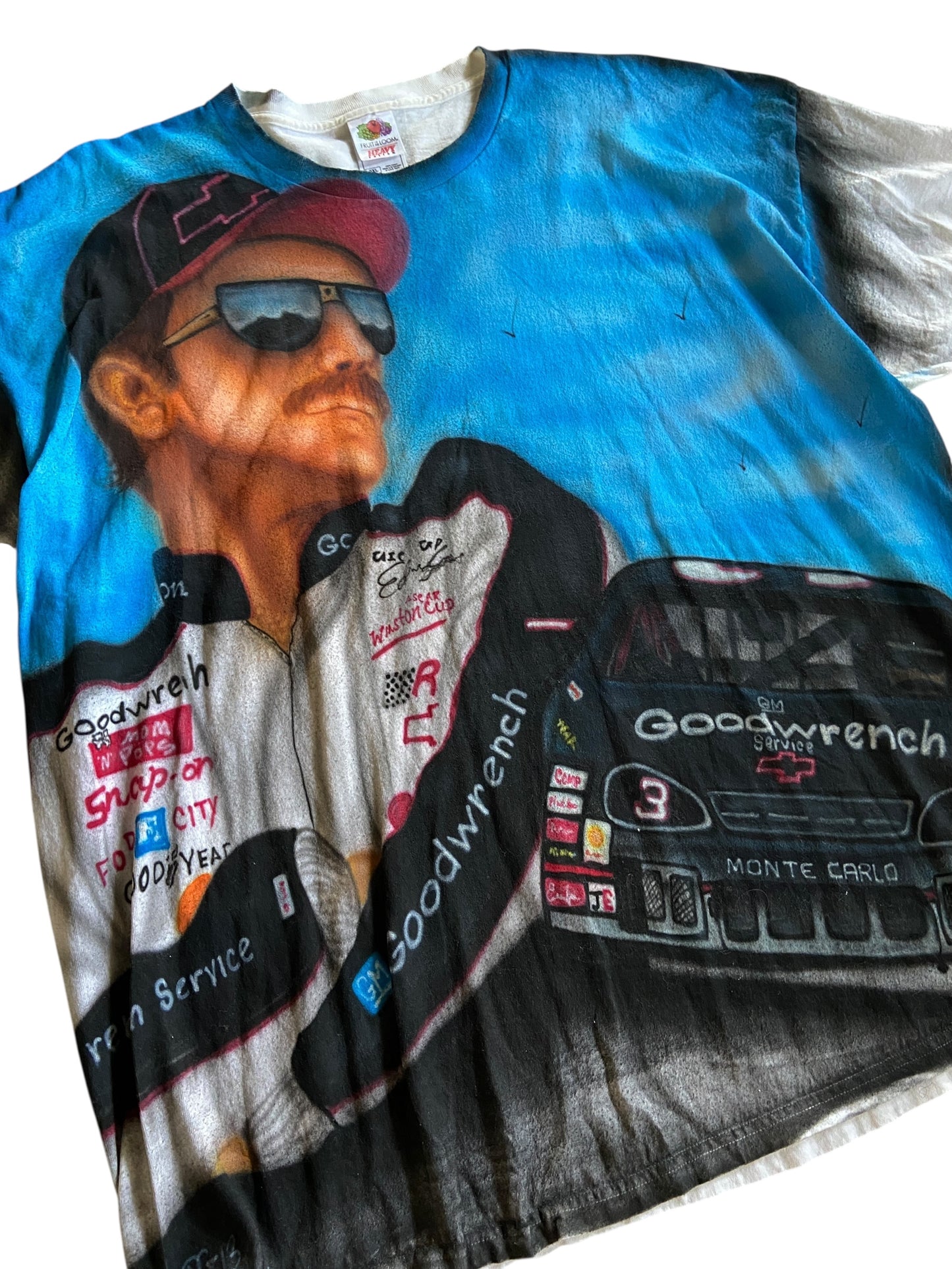 VTG Dale Earnhardt Airbrushed Big Print Tee Sz 3XL