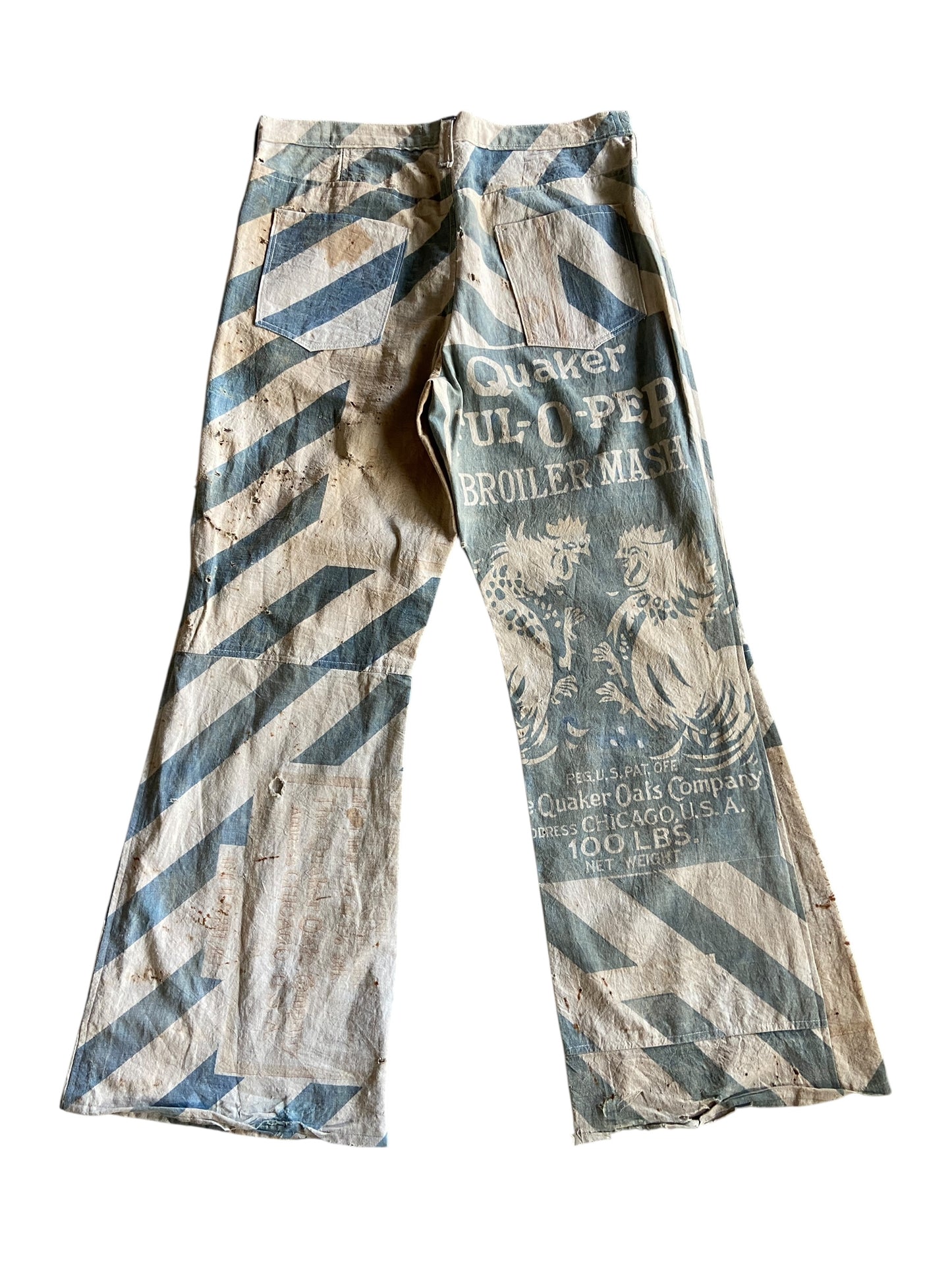 Reworked Quaker Broiler Mash Bagsack Pants by david turner