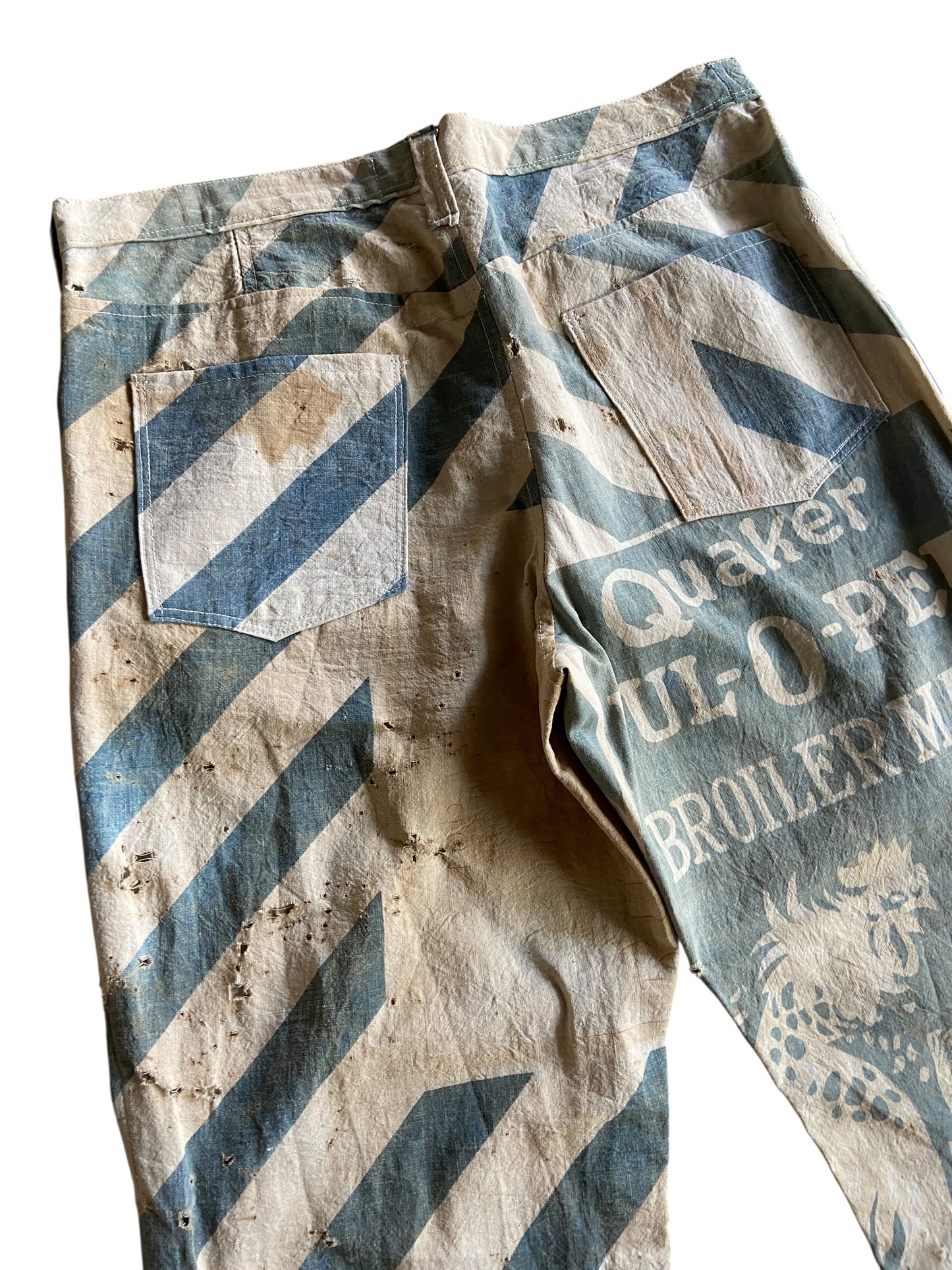 Reworked Quaker Broiler Mash Bagsack Pants by david turner